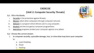Computer Security Threats (Exercise - Class8)