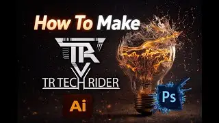 TR Tech Rider Logo. How to make.