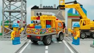 Mini City Mayhem &ndash; When a Lego Worker Needs an Ambulance! #toys #lego #work