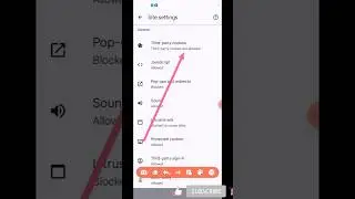 Sit This Settings For Cookies In Google Chrome Browser #shorts #youtubeshorts #mobile