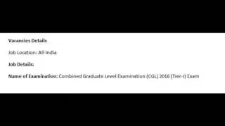SSC Recruitment 2016 | Apply Online