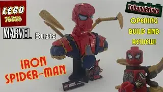 LEGO Marvel, 76326, Iron Spider-Man Bust. Opening, Build and Review.