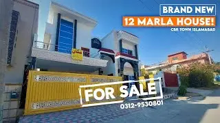12 Marla Beautifully Designed House for Sale in CBR Town Islamabad