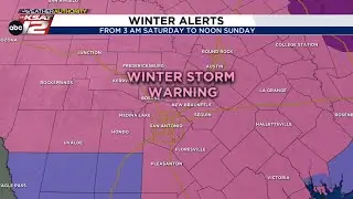 Travel impacts possible early Sunday, higher accumulations in the Hill Country