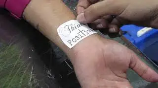 Think positive tattoo