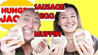 HUNGRY JACK'S Sausage Egg Muffin Breakfast Review Taste Test
