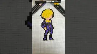 How to pixel art - tutorial #pixelart #pixelarttutorial #tutorial #anime #sanji #onepiece #luffy