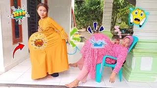 Drama Lucu😂 Mama Tertidur Dikursi Di Kerjain Adik Perut Buncit Perut Kaka Di Tiup Pakai Angin Kentut