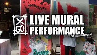 XGO Live Mural : Gojek Hari Pahlawan, Surabaya Town Square