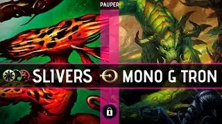 Awesome Sideboard Combo! - Naya Slivers VS Mono G Tron | PAUPER | MTGO League Practice