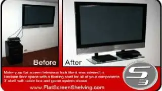 TV wall mount shelf cord management hide wires