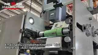 2 Towers Self Adhesive Paper Label  Flexo Printing Machine with Independent Unwinding Unit