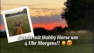 Ausritt mit Hobby Horse um 4 Uhr Morgens ￼😍☀️{Vlog} // Hobby.Horsing_M