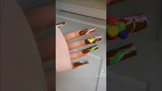 Everlasting Gobstopper Wonka Nails 🌈✨#willywonkaandthechocolatefactory #wonka #wonkamovie #nails
