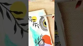 Who else loves Boho Mandalas #boho #mandala #watercolor #art #ytshorts #foryou #beginners #trending