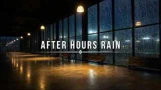 Rain Inside a Train Station 🌧️ 03:00 AM After Hours Calm