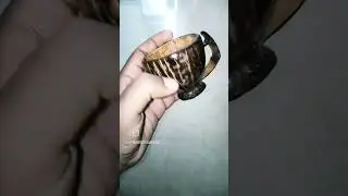 Coconut shell Handmade tea ☕ #craftideas #chatrapatishivajimaharaj #craft #coconutcrafts #tea #cup