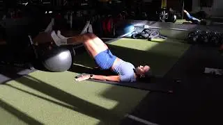 Stability Ball Hamstring Curl