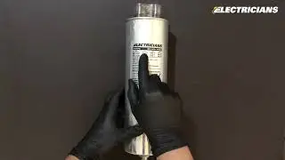 Unboxing of a power factor correction capacitor 30 kVAr, 440 V
