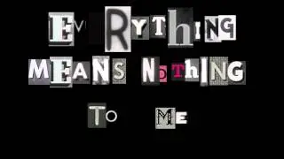 Everything Means Nothing To Me (Elliott Smith cover) - The Resident Cards