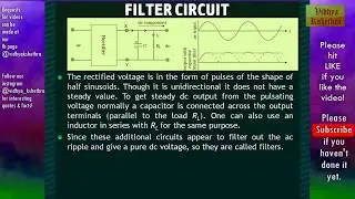 NCERT 12th Class : Semiconductor Electronics - III : Rectifiers & Special Diodes