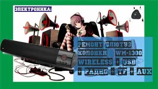 Электроника: Ремонт Bluetooth стерео колонок  WM-1300