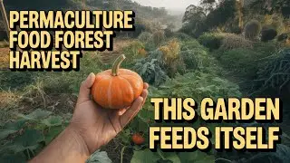 Permaculture Gardening Harvest, Backyard Sustainable Food Forest