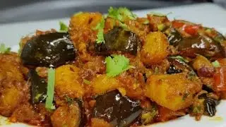 Baigan Aalu ki chatpati tasty sabji ki recipe vlog #viralvideo #food #cooking #tending #viral #recip