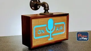 How to Build an RGB LED On Air Sign Controlled by Alexa out of Walnut/Curly Maple