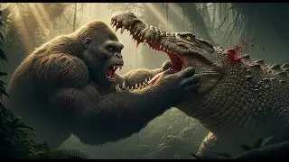 Witness The Bloody Hunt: How Kong Fights the Giant Crocodile in the Ancient Jungle