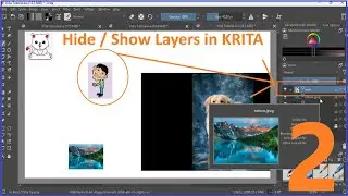 To Hide/Show Layers in Krita | Topic 2
