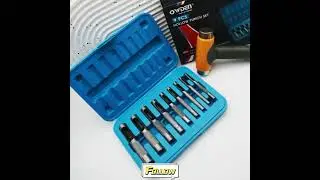 Elevate your leather crafting with the 9pcs Hollow Hole Punch Set!   #diytool #tools