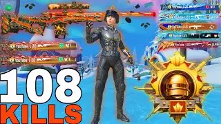 108 KILLS!!😍 NEW BEST LOOT GAMEPLAY with AWM+GROZA🔥SAMSUNG,A7,A8,J2,J3,J4