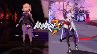 Fischl and Elysia Same Dash - Honkai Impact 3 Bow User