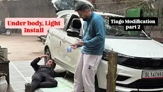 Finally Tiago में under body light install कर ही दी घर पर 😌❤️