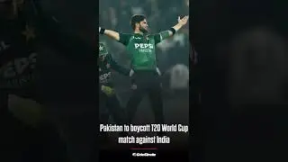 Pakistan boycott t20 world cup match against India #t20worldcup2026 #indvspak