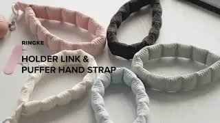 Ringke Holder Link & Puffer Hand Strap - The coziest phone strap