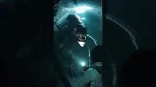 Soldier Encounters Giant Monster in Tunnel