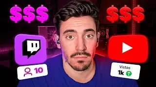 Twitch vs YouTube &iquest;D&oacute;nde gan&eacute; m&aacute;s dinero siendo un creador peque&ntilde;o?