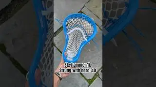 Stx hammer 1k strung with hero 3.0 mesh #thestringshark #workofshark #lacrosse