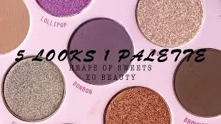 5 LOOKS 1 PALETTE | 5 EYE LOOKS WITH THE XO BEAUTY HEAPS OF SWEETS  PALETTE | BEAUTY BY NIKI CHAWLA