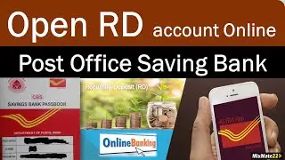 How to open Post office recurring deposit(RD) account online || POSB mobile banking || India Post