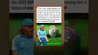 Viral! A Fly Made Tommy Fleetwood&rsquo;s Golf Ball Drop at the 2025 BMW Championship