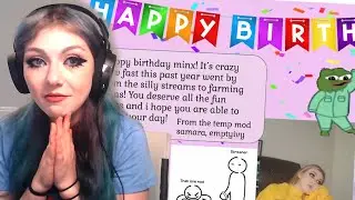 JustaMinx's viewers make her a BIG surprise for her Birthday | Nov 3, 2021