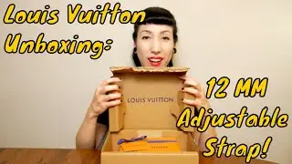 Louis Vuitton Unboxing: Adjustable Vachetta Shoulder Strap, 12 MM /Mod shots Papillon 30, Recital!