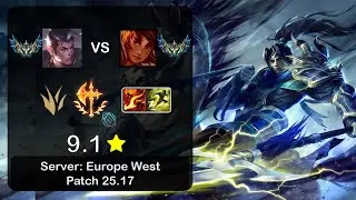 Xin Zhao Jungle vs Taliyah - EUW Challenger - Patch 25.17