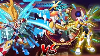 DiVE Armor Zero Vs Copy X - Guild Boss | Mega Man X DiVE (Mobile Controls PvE)