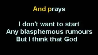 Blasphemous Rumours Depeche Mode Karaoke performance CustomKaraoke custom version Rumors
