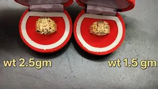 Maharaja ring 💍 2.5gm vs 1.5gm | Best Design Choice 🔥#18k750 #gold #ring #goldring #newdesign 