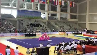 8th Asian Junior Wushu Championship.. Group competition.. Silver medalist from Hongkong